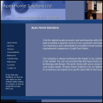 Screen shot of the Apex Home Solutions website.