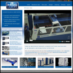 Screen shot of the MSS Lasers Ltd website.