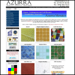 Screen shot of the Azurra Mosaics website.