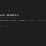 Screen shot of the Beeleys Fabrications Ltd website.