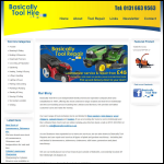 Screen shot of the Basically Tool Hire website.