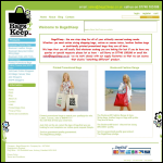 Screen shot of the Bags2Keep Ltd website.