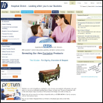 Screen shot of the Hospital Direct (Marketing) Ltd website.