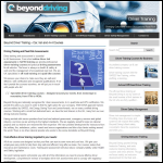 Screen shot of the Beyond Driving website.