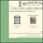 Screen shot of the Brangwyn (Arts & Antiques) Ltd website.