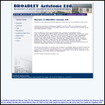 Screen shot of the Broadley Artstone Ltd website.