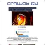 Screen shot of the Arnway Ltd website.