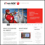 Screen shot of the ETher NDE Ltd website.