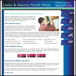 Screen shot of the Locks North West website.