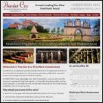 Screen shot of the Premier Cru Fine Wines Ltd website.