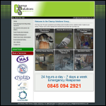 Screen shot of the Clearup Solutions Ltd website.
