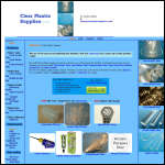 Screen shot of the Clear Plastic Supplies website.