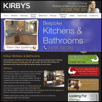 Screen shot of the Kirbys Kitchens & Bathrooms website.