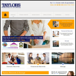 Screen shot of the Taylors Removals & Storage website.
