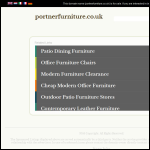 Screen shot of the Portner Furniture website.