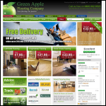 Screen shot of the Green Apple Flooring website.