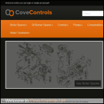 Screen shot of the Cove Controls Ltd website.