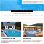 Screen shot of the Crystalclear Leisure website.