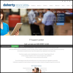 Screen shot of the Doherty Associates website.