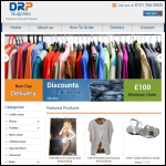 Screen shot of the DRP Supplies website.