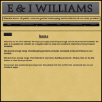 Screen shot of the E & I Williams website.