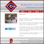 Screen shot of the Andertons Liversidge & Co website.