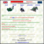 Screen shot of the Andrew Jones Machinery website.