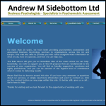 Screen shot of the Andrew M. Sidebottom website.
