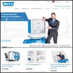 Screen shot of the WITT Gas Techniques Ltd website.