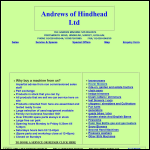 Screen shot of the Andrews of Hindhead Ltd website.