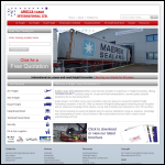 Screen shot of the Anglia Cargo International Ltd website.