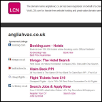 Screen shot of the Anglia Heating Ltd website.
