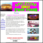 Screen shot of the Appleton Fun Fair Hire website.
