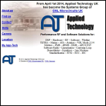 Screen shot of the Applied Technology website.