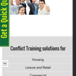 Screen shot of the Arcadia Alive Conflict Management Courses website.