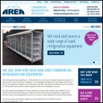 Screen shot of the Area Refrigeration & Display Ltd website.