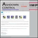 Screen shot of the Ashdown Control website.