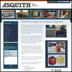 Screen shot of the Asquith & Co (Refrigeration) Ltd website.