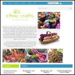 Screen shot of the Ethnic Crafts website.