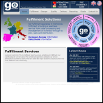 Screen shot of the Go Fulfilment website.