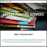 Screen shot of the Meehan Printing Co website.