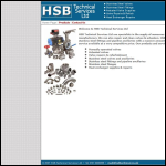 Screen shot of the Hsb Technical Services website.