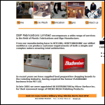 Screen shot of the D E P Fabrications Ltd website.