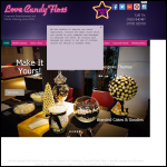 Screen shot of the Love Candy Floss website.
