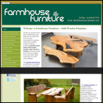 Screen shot of the Farmhouse Furniture website.