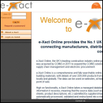 Screen shot of the E-Xact Online Ltd website.