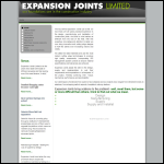 Screen shot of the Expansion Joints Ltd website.