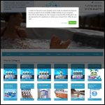 Screen shot of the Scarborough Spas Hot Tub Warehouse website.