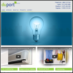Screen shot of the Duport Services Ltd website.