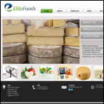 Screen shot of the Elite Foods Cheese Importers Ltd website.